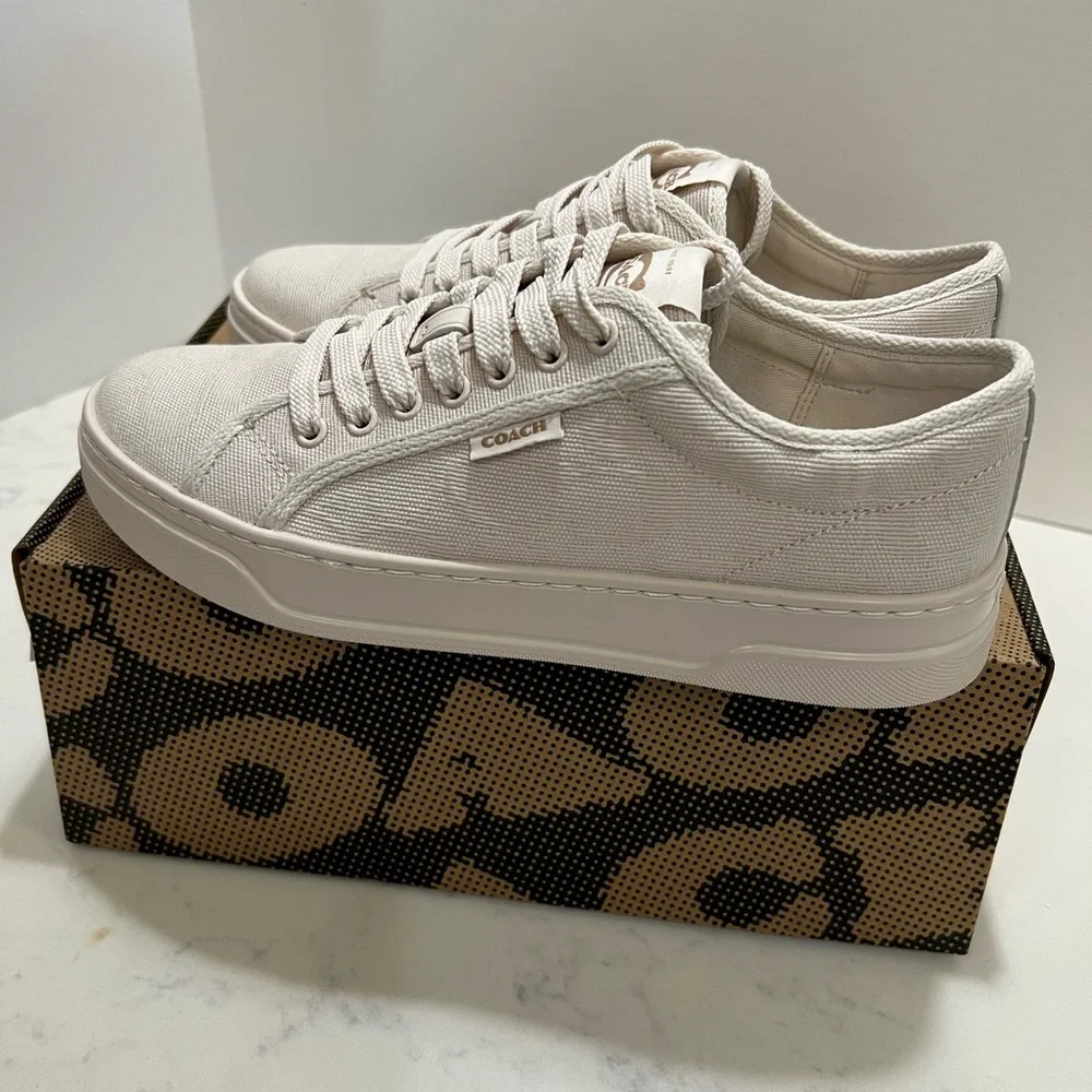 Coach Women's Sneakers in Cream - Picture 2 of 15